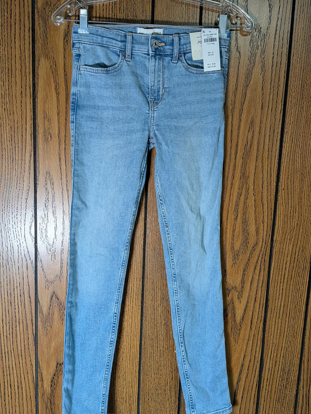 Kids Abercrombie & Fitch Light Wash Skinny Jean Legging Brand New With Tags 11L